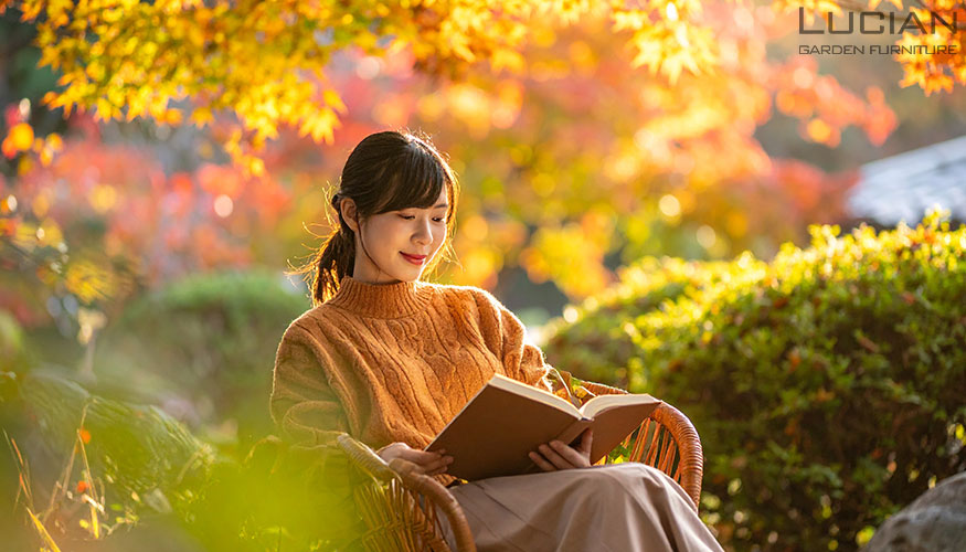 庭に広がる自分だけの読書空間