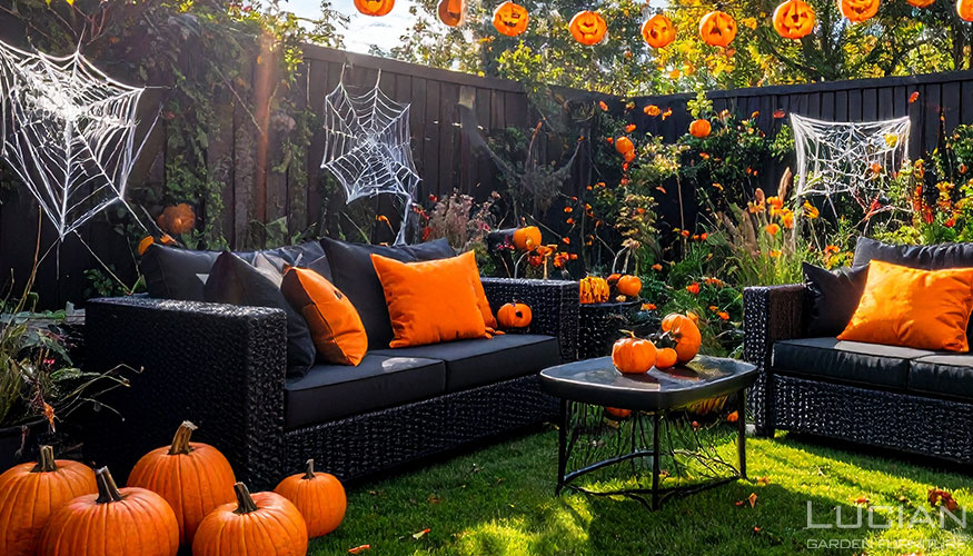 ガーデンファニチャーはキャンバス!ハロウィンイベントの準備を始めよう