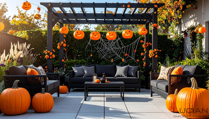 ガーデンファニチャーを彩るデコレーションの工夫