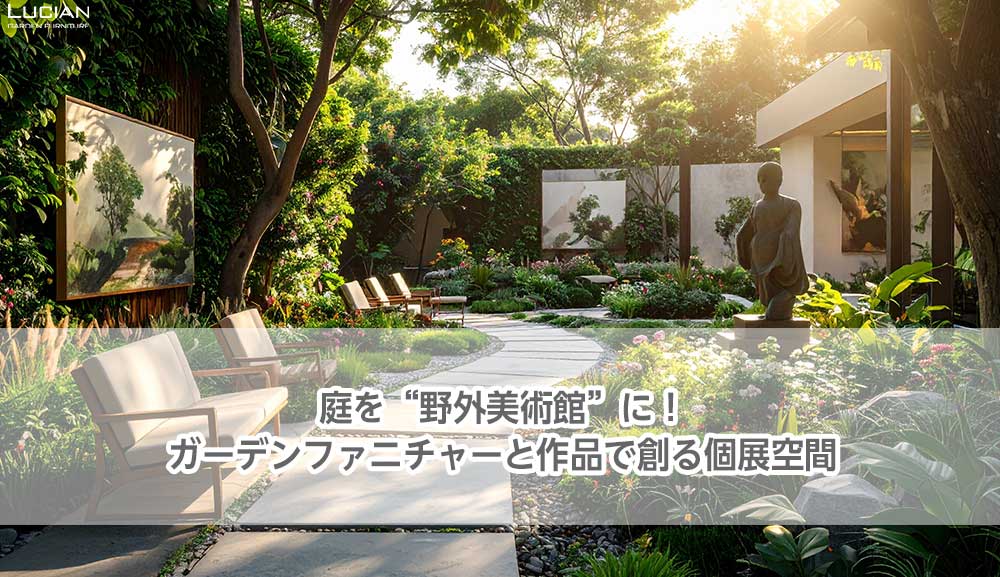 庭を“野外美術館”に！ガーデンファニチャーと作品で創る個展空間